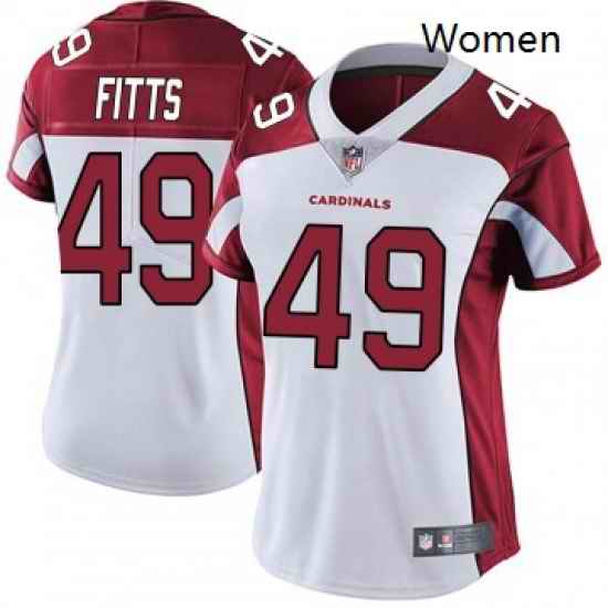 Women Nike Arizona Cardinals 49 Kylie Fitts Limited Cardinal White Vapor Untouchable Jersey